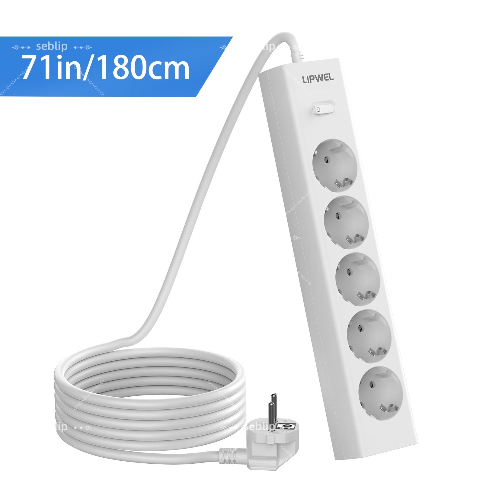 White 5AC 71in/180cm