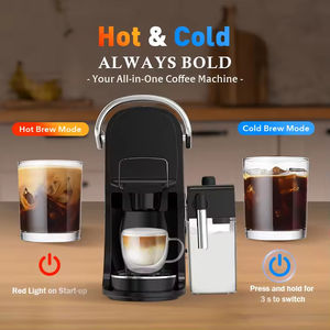 Cafetière Express Italienne 3-en-1 Électrique <span class=keywords><strong>avec</strong></span> Mousseur à Lait Automatique pour Hôtels, Domicile et Bureau - Product Image 3