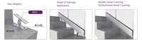Système de balustrade de balcon en verre sans cadre, design moderne en alliage d'aluminium de haute qualité HYQY, pour usage hôtelier, sur mesure