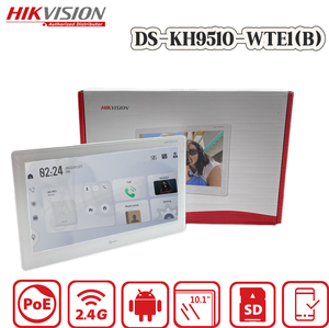HikvisionDS-KH9510-WTE1 Moniteur intérieur 10,1 pouces Écran tactile IPS Système d'<span class=keywords><strong>interphone</strong></span> vidéo Audio bidirectionnel Station de contrôle d'accès à distance - Product Image 1