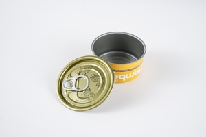 CMJN impression personnalisée vide 90g 100g 185g boîtes de conserve 2-PC boîtes pour <span class=keywords><strong>thon</strong></span> dans l'huile de poisson humide nourriture pour animaux de compagnie - Product Image 3