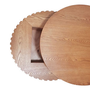 Nouvelle <span class=keywords><strong>table</strong></span> <span class=keywords><strong>basse</strong></span> ronde en bois moderne réglable, multifonctionnelle, facile à nettoyer, meubles de salon, vente directe d'usine - Product Image 3