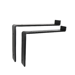 Support de cloison de stockage en fer mural en forme de L Support de panneau de couche de cadre Code d'angle Plaque métallique Support mural porteur - Product Image 3