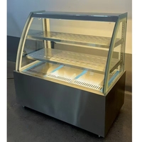 Incubateur de bureau en acier inoxydable Commercial 220V électrique Hamburger tarte armoire chauffante Restaurant affichage des aliments