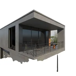 Casa de tablero sándwich de cemento Eps prefabricada 3D económica de alta calidad 2020