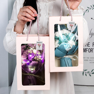 Rosa rosa promozionale sapone fatto a mano Bouquet fiori artificiali scatola regalo decorativa festa della mamma <span class=keywords><strong>san</strong></span> <span class=keywords><strong>valentino</strong></span> Idea regalo - Product Image 6