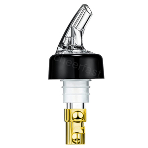 Verseur de bouteille doseuse automatique, couleur transparente de haute qualité verseur de bouteille de liqueur en plastique à prise rapide d'alcool - Product Image 2