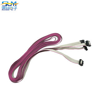 快速运输IDC连接器灰色扁平带状电缆OEM 2.54毫米间距线束 - Product Image 1