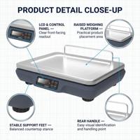 Balance électronique numérique LongFly Factory en gros 6kg 2g 128*32 LCD A0 pour caisse enregistreuse TPV