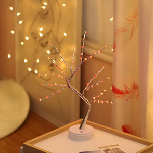 USB/Pin Powered 108led cây cảnh ánh sáng ban đêm điều khiển từ xa Twinkle lãng mạn giáng sinh Nhà Phòng Đảng kim loại thay đổi độ sáng - Product Image 5