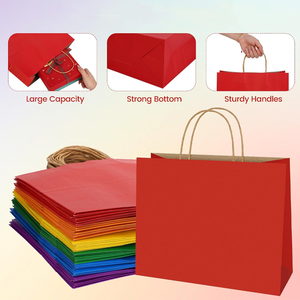 Großhandel 120 GSM Luxuriöse Umweltfreundliche Kompostierbare Kraftpapiertüten mit Baumwollseilgriff für Kleidungsverpackung - Product Image 6