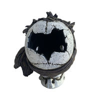 Crâne décoratif en résine pour aquarium, squelette de reptile, décoration pour aquarium, cachette décorative pour poissons