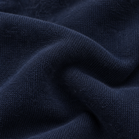 Sweat-shirt unisexe surdimensionné à manches amples, col tombant, imprimé DTG dégradé, style streetwear, personnalisé OEM, en tissu épais bleu marine