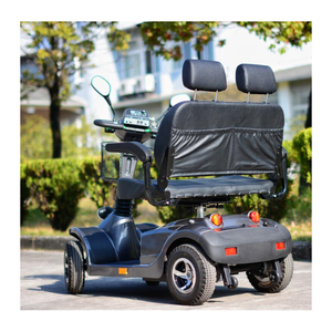 Scooter électrique à mobilité à <span class=keywords><strong>4</strong></span> roues à double siège homologué CE avec marche arrière pour personnes handicapées - Product Image 4