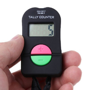 Tally Counter LCD Digital Handheld Counter With Sound And LED Indicator For Counting Goods People ABS Material Battery Powered - Product Image 1