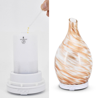 Diffuseur d'huiles essentielles portable Getter 100 ml avec 7 lumières LED, aromathérapie, rotation, ultrasons électriques, humidificateur ultrasonique