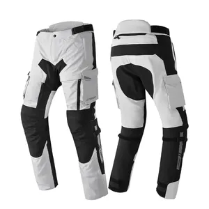 מכנסי רכיבה על אופנוע lyschy רכיבה על מכנסיים חמים נשלפים ברכיים רפידות מפרק ירך
