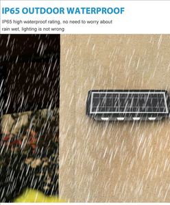 Paisaje decoración Villa Grden iluminación moderna al aire libre Ip65 impermeable ABS Led luz de pared Solar - Product Image 3