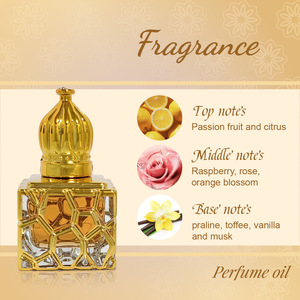 <span class=keywords><strong>Parfum</strong></span> Attar de luxe de style moyen-oriental avec flacon sculpté en or, huile <span class=keywords><strong>parfum</strong></span>ée longue durée, format voyage roll-on - Product Image 3