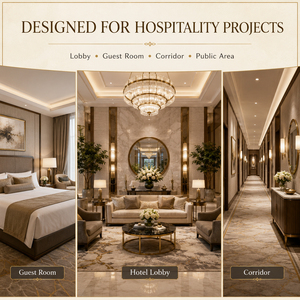 Hotel Interior Decoration Soft Furnishing Package Custom <strong>Wall</strong> Art Oil Painting <strong>Mirror</strong> Lighting Decor <strong>Set</strong> for Lobby Room Corridor - Product Image 4