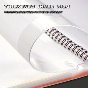 Entrega Rápida, Libro de Datos A4 de Plástico para Negocios, Creativo, Multicapa, 40/60 Páginas, Impresión Serigráfica, para Estudiantes, Profesores, Música, Piano - Product Image 4