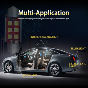 หลอดไฟ LED <span class=keywords><strong>G</strong></span>-View Festoon ขนาด 31 มม. 36 มม. 39 มม. 41 มม. รุ่น C5W C10W สว่างพิเศษ สำหรับไฟภายในรถยนต์ ไฟโดม ไฟอ่านหนังสือ ไฟส่องป้ายทะเบียน - Product Image 4