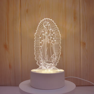 Lampe tactile USB 3D San Judas Tadeo, lampe à illusion, cadeau religieux pour femmes et hommes, lumières nocturnes, décoration spirituelle - Product Image 4