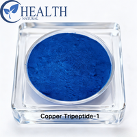 Poudre de GHK-Cu, Tripeptide de Cuivre-1, Peptide de Cuivre Bleu, Matière Première Cosmétique, Vente en Gros