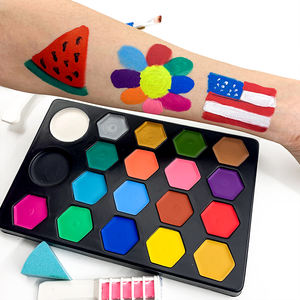 Kits de <span class=keywords><strong>Pintura</strong></span> Facial y Corporal para Niños, Paleta de Maquillaje Hipoalergénica, <span class=keywords><strong>Pintura</strong></span> Facial para Fiestas de <span class=keywords><strong>Halloween</strong></span> - Product Image 1