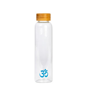 Botella de agua de borosilicato de hidrógeno de tamaño personalizado Botella de agua potable de vidrio con funda 500ml 750ml 1000ml - Product Image 4