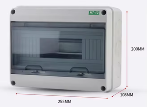 HT 5/8/12/15/18路户外防水配电箱断路器MCB电源塑料接线盒 - Product Image 3