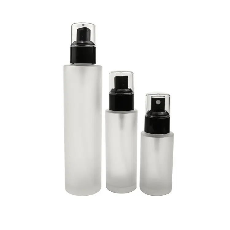 30ml cylinder empty foundation bottle color control cream makeup serum foundation glass bottle