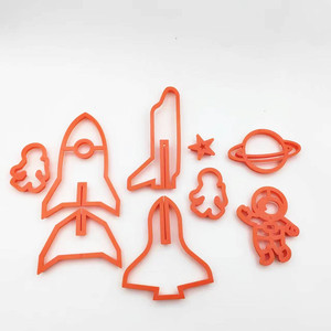 Outils de cuisson pour enfants de qualité alimentaire <span class=keywords><strong>Emporte</strong></span>-pièces <span class=keywords><strong>dinosaure</strong></span> en plastique <span class=keywords><strong>3D</strong></span> en pain d'épice pour le voyage dans l'espace - Product Image 5