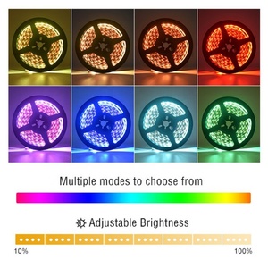 Tira de LED RGBW de Alto Brillo SMD 5050, Tira de LED Flexible de 5 Metros por Rollo, Compatible con Control Remoto - Product Image 4