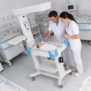 Bebek Radyant Isıtıcı Tıbbi Yenidoğan Bebek Radyant Isıtıcı Fototerapi Lambalı, Hastane Yenidoğan Isıtma Masası - Product Image 3