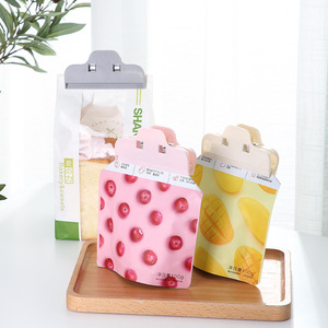 Food Sealing <b>Clips</b> Plastic Bag <b>Clips</b> Reusable Kitchen Snack Storage Preservation Minimalist Design Pink Color - Product Image 2