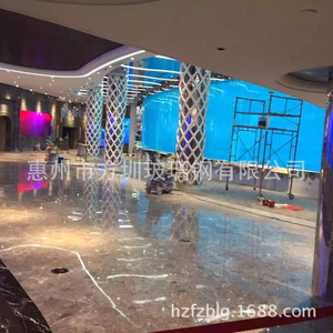 Colonne en plastique renforcé de fibres de verre creuse, style chinois, pilier décoratif d'hôtel avec fonction de transmission de la lumière - Product Image 5