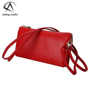 Andong <b>Women</b> Genuine Cow Leather Shoulder Bag <b>Purse</b> Long Wallet Elegant Ladies <b>Small</b> Sling Bags <b>Purses</b> Phone Pocket Wallets - Product Image 1