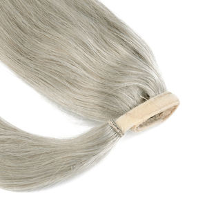 K.Swigs Extension de queue de cheval courte à clipser Vrais cheveux humains Extrémités complètes Silky Light Color Wrap Queue de cheval Extensions de cheveux hauts - Product Image 6