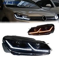 Phares avant HETOP bicolores pour Golf 6 2009-2012, lampe LED de haute qualité, très vendus, plug and play, DRL pour Volkswagen