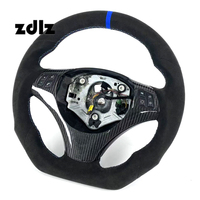 Volant en daim noir intégral pour BMW Série 3 E90 E92 E93 E82 E87 M3 Accessoires intérieurs de voiture