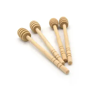 Ручная одноразовая палочка для дипперов, персонализированное устройство для наполнения, Бамбуковая деревянная ложка для сахара, меда