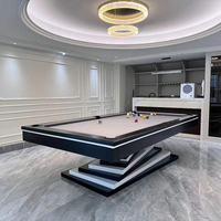 8ft Massivholz-Billardtisch mit Schieferplatte – 9-Ball-Tisch für Zuhause und Gewerbe, Indoor-Turnier-Qualität, langlebig, anpassbar