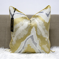 22x22 24x24 Pouces Usine personnalisée grande quantité en gros luxe confortable jacquard housses de coussin