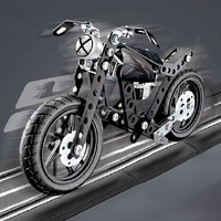 Kit de blocs de construction jouets éducatifs métal assemblé modèle 3D moto bricolage assemblage métal bloc de construction adultes garçons cadeaux