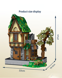 MORKMODEL City medievale modello di taverna 033033 casa modulare mattoncini per bambini giocattoli MOC regali di compleanno set di blocchi - Product Image 3
