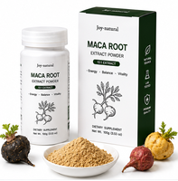 Poudre d'extrait de racine de Maca en vrac - Standardisée 10:1/20:1/30:1/50:1 Maca noire/rouge/jaune pour l'équilibre hormonal