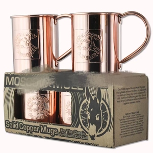 Moscow Mule Copper <b>Mugs</b> Wholesale Copper Plated <b>Mug</b> 16oz in a Gift <b>Box</b> Packing - Product Image 2