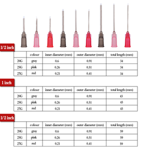 Piezas de soporte y cinta desechable para manos, aguja de jeringa 25G 32G con aplicador Dental, boquilla dispensadora Roma - Product Image 6