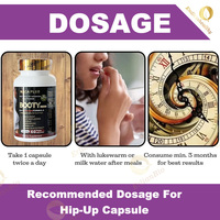 Kit d'agrandissement des fesses Booty Curve Aguaje Black Maca : Huile et Crème pour l'agrandissement des fesses et des hanches, et Capsules pour le lifting des fesses